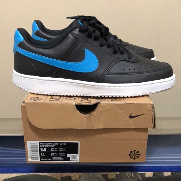 Nike Court Vision Low Black Laser Blue. - Picture 2 of 6